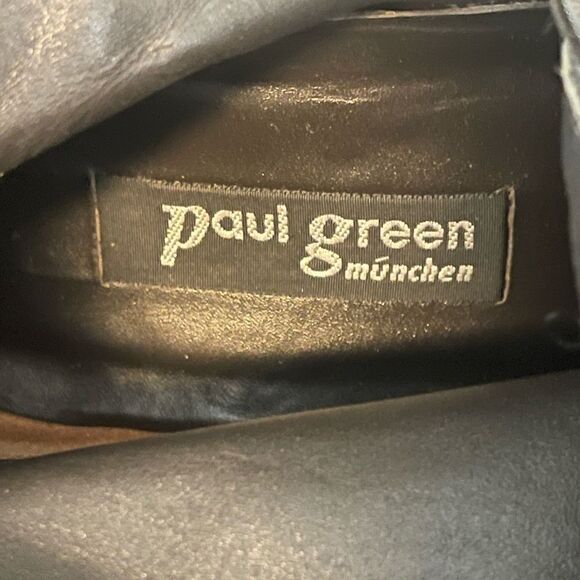 Paul Green Kendra Tall Buckle Brown Leather Boots 6/ US Size 8 to 8.5 - Picture 9 of 12